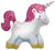 Rainbow Unicorn Shape Balloon