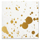 Gold Foil Splatter Paint Beverage Napkins
