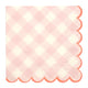 Pink Gingham Large Napkins