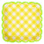 Yellow Gingham Large Plates