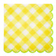 Yellow Gingham Large Napkins