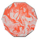 Marble Neon Orange Large Plates