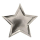 Star Silver Foil Plate