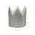 Mini Silver Glittered Crowns