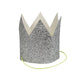 Mini Silver Glittered Crowns