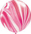 30" Agate Marble Balloon Red, Pink & White