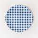 Blue Gingham Platter, Melamine, 16"