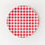 Red Gingham Platter, Melamine, 16"