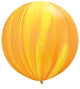Yellow Orange Agate Balloons - 30 inch