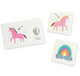 unicorns + rainbows temporary tattoos