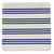 Navy French Stripe Large Square Plates