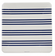 Navy French Stripe Large Square Plates