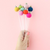 Ornament Felt Ball Drink Stirrers - Cocktail Stirrer Set