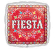 Fiesta Square Mylar Balloon 17"