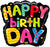 Bright Happy Birthday Mylar Balloon 28"