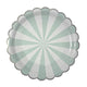 Toot Sweet Large Aqua Striped Plate