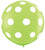 Big Polka Dots on Lime Green