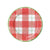 Plaid Check Paper Salad & Dessert Plates in Red - 8 Per Package