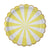 Toot Sweet Large Yellow Striped Plate