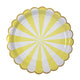 Toot Sweet Large Yellow Striped Plate